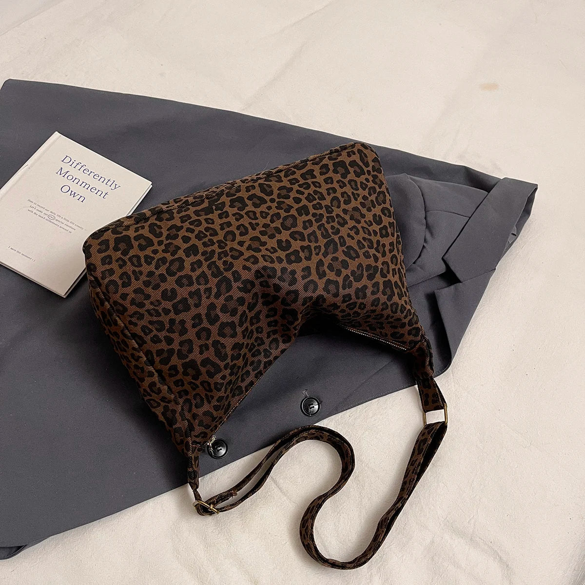 Women's Leopard Print Shoulder Bag – Large Capacity Crossbody