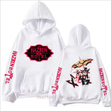 Hazbin Graphic Print Fleece Pullover Hoodie