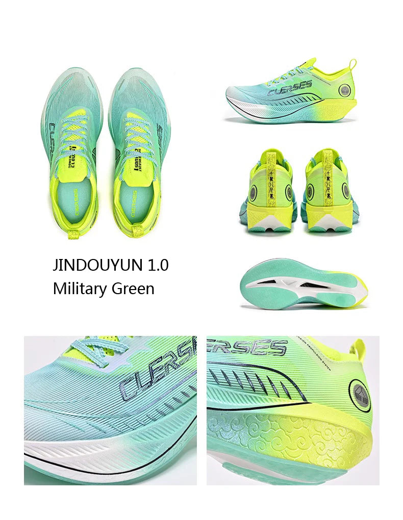 CIERSES JINDOUYUN 1.0 Professional Running Shoes for Men 2024 Full Palm Carbon Marathon road sports shoes 2421-8