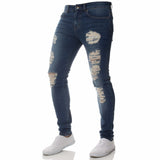 Men’s Ripped Stretch Denim Jeans