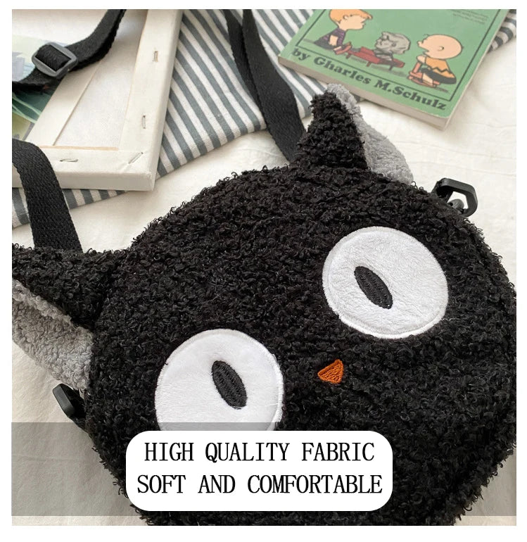 Japanese Style Kawaii Bag Women Cartoon Plush Shoulder Bag for Women New Crossbody Bag Small Phone Purse Bolsa Feminina