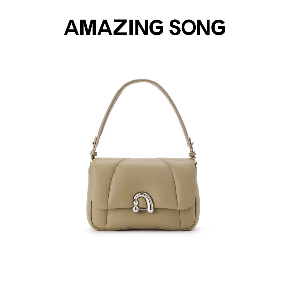 Amazing Song Alpha Bag Medium Shoulder Bag Sheep Leather