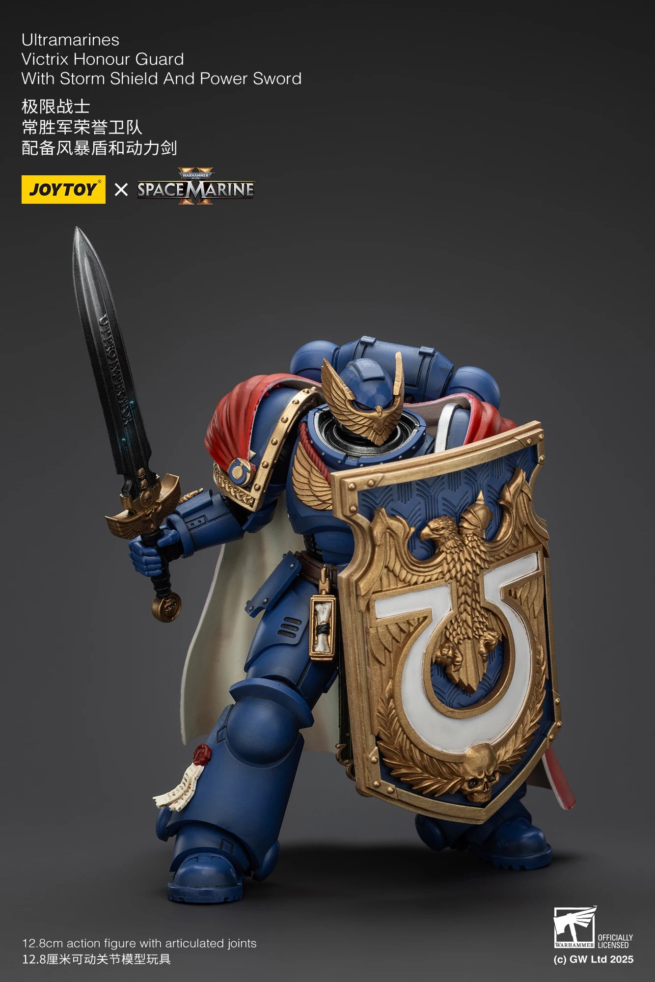 JOYTOY Warhammer 40k 1/18 Action Figures Ultramarines Marneus Calgar, Chapter Master Ultramarines Victrix Honour Guard
