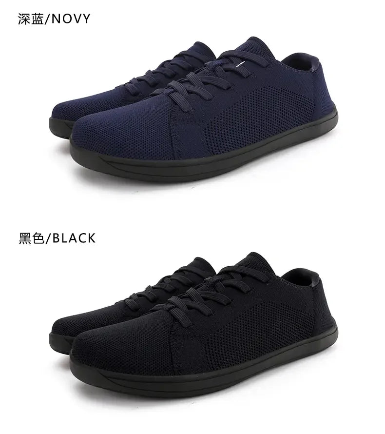 Summer Men's Casual Sports Shoes, Men's and Women's Wide Version Barefoot Shoes Outdoor Running Casual Shoes, Minimalist Shoes