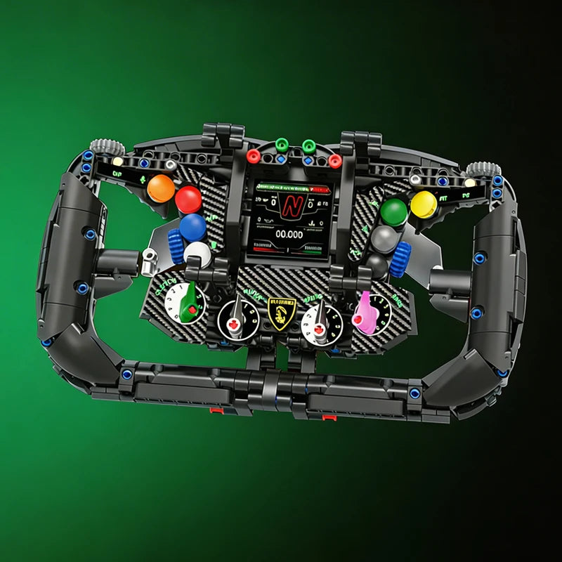 Technical Blocks Formula Racing Vehicle Steering Wheel Machine Creative MOC Building Block Toys Birthday Gifts for Adult 800+pcs
