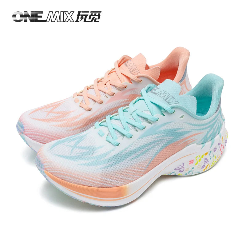 ONEMIX Beam New Arrival Training Running Shoes for Men Full Sole Nylon Plate Sport Shoes Breathable Summer Female Jogging Shoes