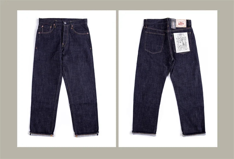 Red Tornado 14oz Selvedge Denim — Loose Straight Jeans