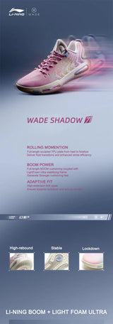 Li-Ning Men's WADE SHADOW 7 On Court Basketball Shoes BOOM Cushion Wearable Anti-slip LiNing Stable Sneakers ABPV011