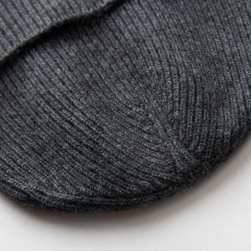 MERRILAMB Men's Pure Cashmere Ribbed Beanie | Soft & Warm