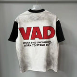 Men's Oversized Rhinestone Letter Cotton T-Shirt