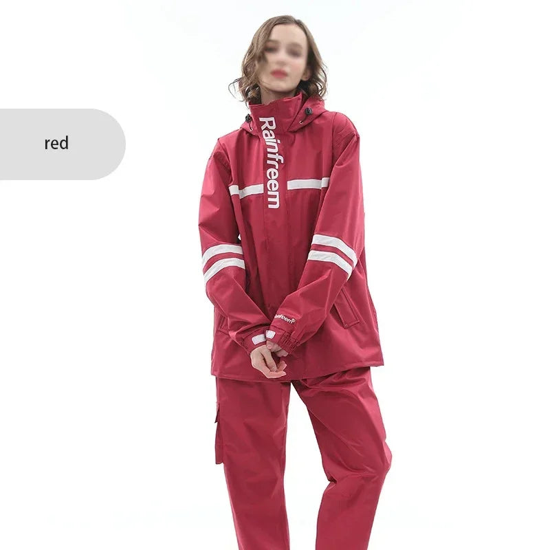 Waterproof Reflective Rain Suit – Jacket & Pants Set