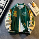 Men’s Embroidered Appliqué Baseball Jacket