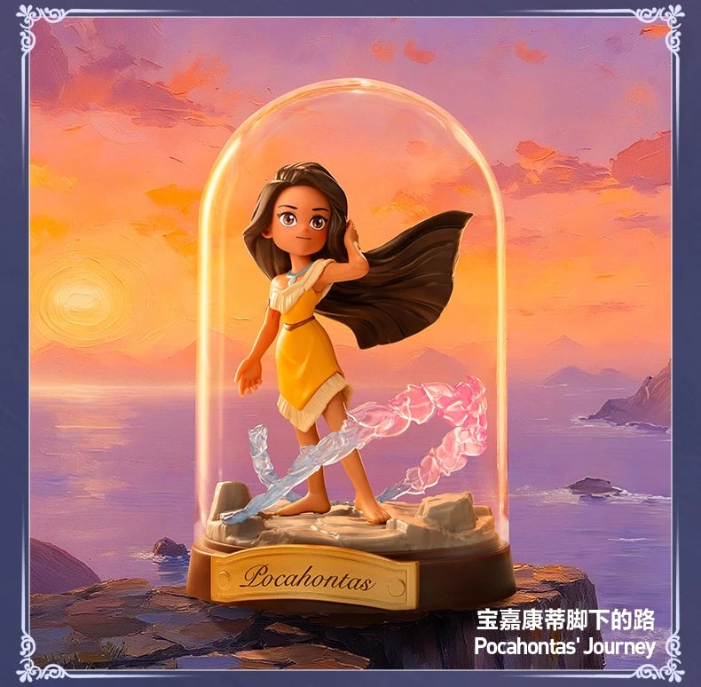 POP MART Disney PRINCESS Create Your World Series Blind Box Surprise Mystery Box Anime Action Figurines Home Decor Desktop Model