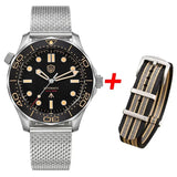 Watchdives WD007 V4 42mm Watch PT5000 Automatic Movement Titanium NTTD Wristwatch Domed Sapphire Crystal C3 Super Luminous Watch