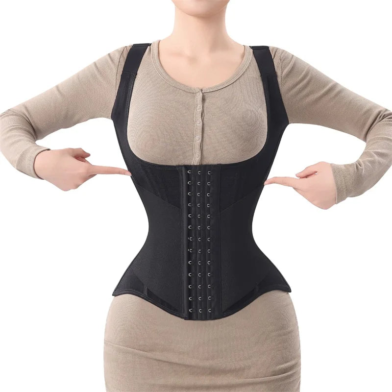 U-Shaped Waist Trainer Corset & Firm Control Body Shaper Tank Top