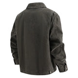 Oversize Loose Men's Denim Jacket Autumn 100% Cotton High Quality Casual Coats Fashion Hip-Hop Rock Streetwear Comfort Outerwear