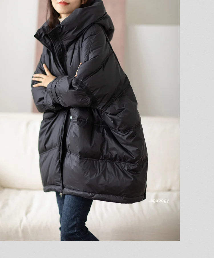 Women’s Oversized White Duck Down Puffer