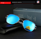 Men's Pilot Sunglasses – Mirror Lens UV400 Alloy Frame