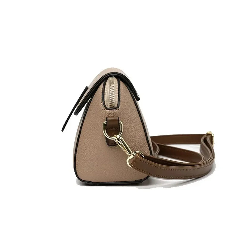 Women Solid Color PU Flap Crossbody Shoulder Bag Casual Daily Wear Versatile Fashion Handbag For Outdoor