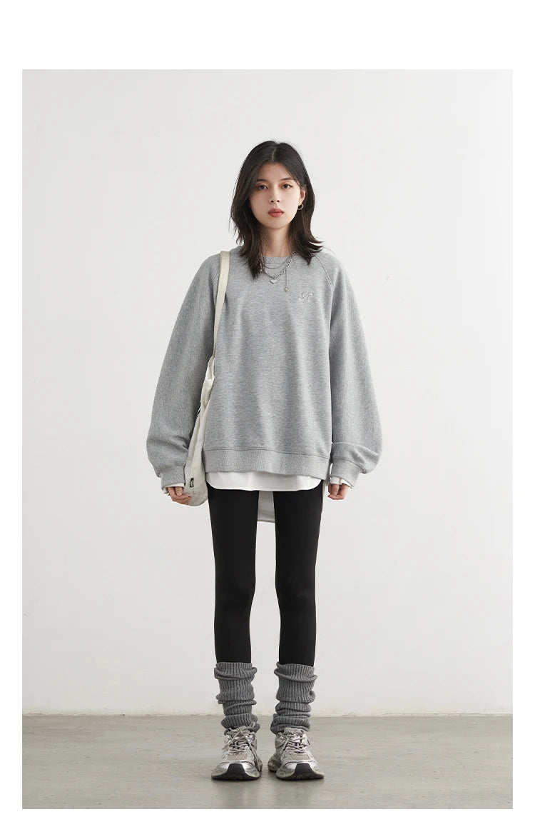 Women's Embroidered Raglan Sweatshirt