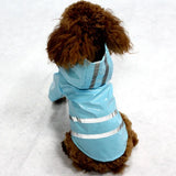 Summer Outdoor Puppy Pet Rain Coat S-XL Hoody Waterproof Jackets PU Raincoat for Dogs Cats Apparel Clothes Wholesale