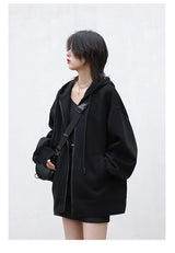 Women’s Relaxed Longline Zip-Up Hoodie