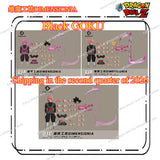In stock  Dimensionia Workshop DIMENSIONIA Dragon Ball 01A-01C Black Goku Rebel God Action Figure