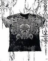Men's Affliction Style Y2K Graphic Tee – Double-Sided Print