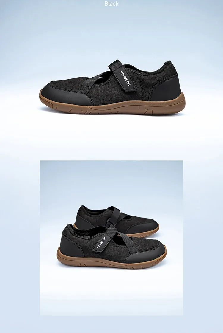 HOBIBEAR Wide-Toe Mary Jane Flats | Barefoot Ballet Shoes