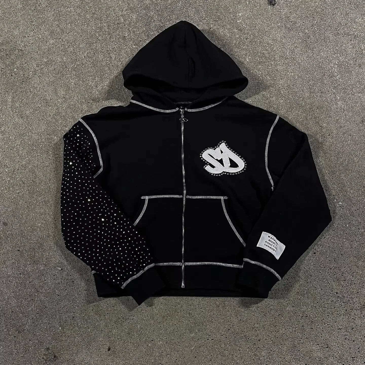 Y2K Harajuku Joker Graphic Zip-Up Hoodie