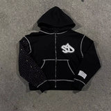 Y2K Harajuku Joker Graphic Zip-Up Hoodie