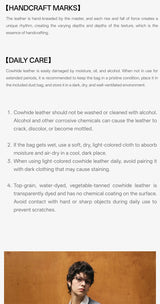 Amazing Song Toast Tote — Large Top Grain Leather Bag