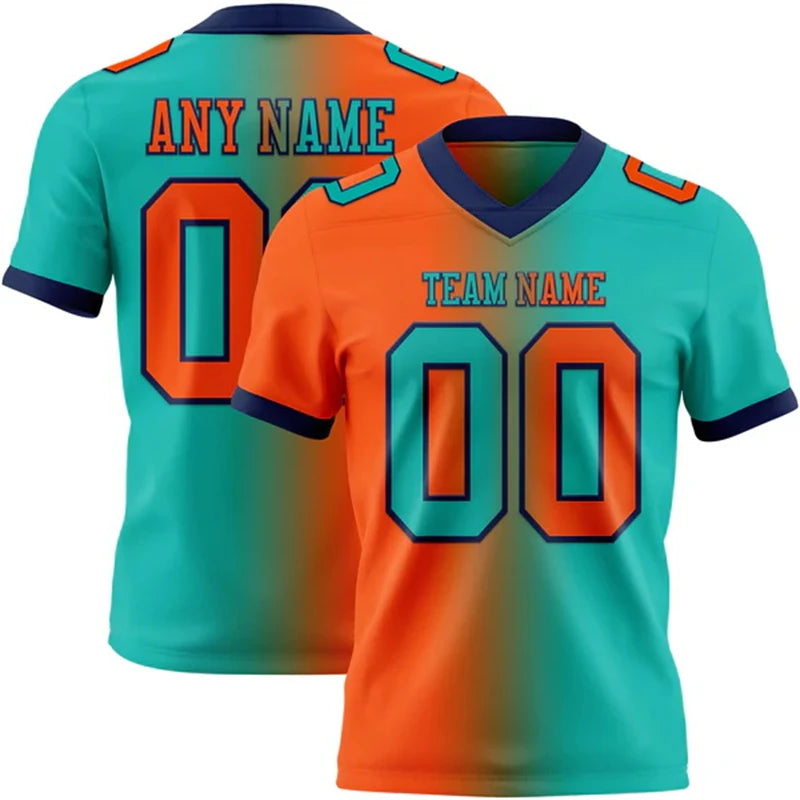 Custom Name Team Jersey Top Breathable Graffiti Soccer Football Jersey 3DPrint Harajuku Summer Streetwear Short Sleeves T-Shirts