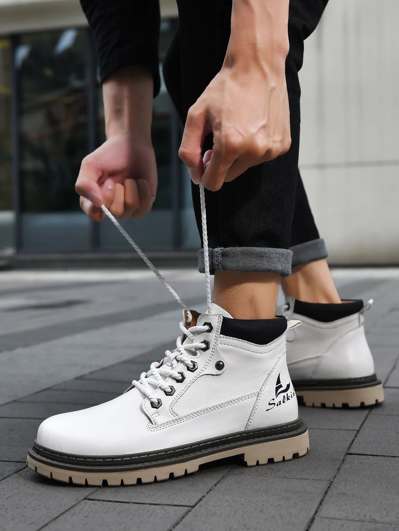 Men’s Handmade Leather Outdoor Boots