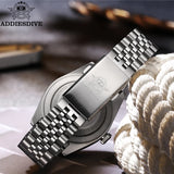 ADDIESDIVE Hot Sale GMT Movement Quartz Watch Stainless Steel Super Luminous 200M Diver Watches For Men AD2044 Relogio Masculino
