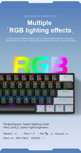 APAYADO K61 Mini Mechanical Keyboard – RGB 61-Key