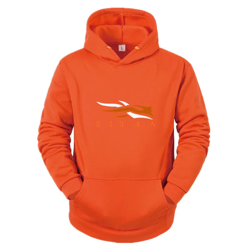 2026 New SITKA Letter Printed Fashion Men's Street Harajuku Y2K Autumn/Winter Hoodie Hip Hop Warm Sports and Leisure Clothing