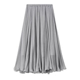 Sentubila Flowy A-Line Skirt – Iridescent Sheen