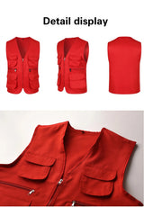 Men's Multi-Pocket Safari Vest – Lightweight All-Season Outerwear