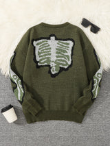 Men's Butterfly Jacquard Knit Sweater