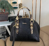 ZOOLER Women First Cow Genuine Leather Handbag Elegant Single Shoulder Bag Business Women Large Purses Saddle Black New#YC336