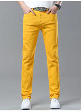 Men's Colorful Stretch Denim Jeans | Slim Fit