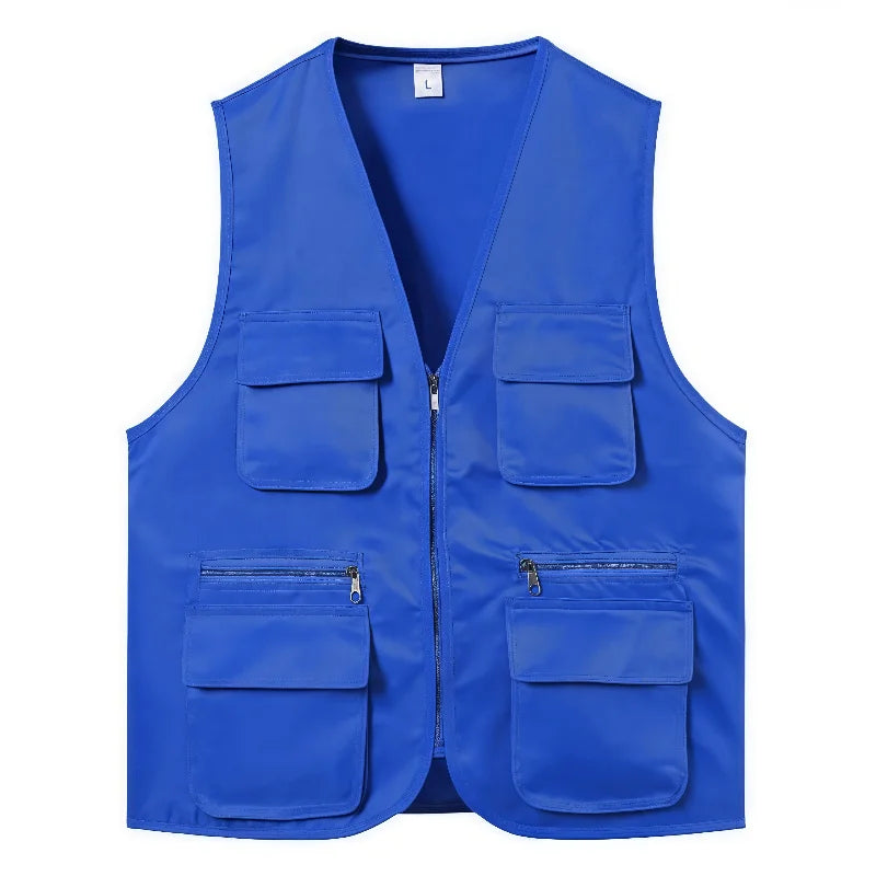 Men's Multi-Pocket Safari Vest – Lightweight All-Season Outerwear