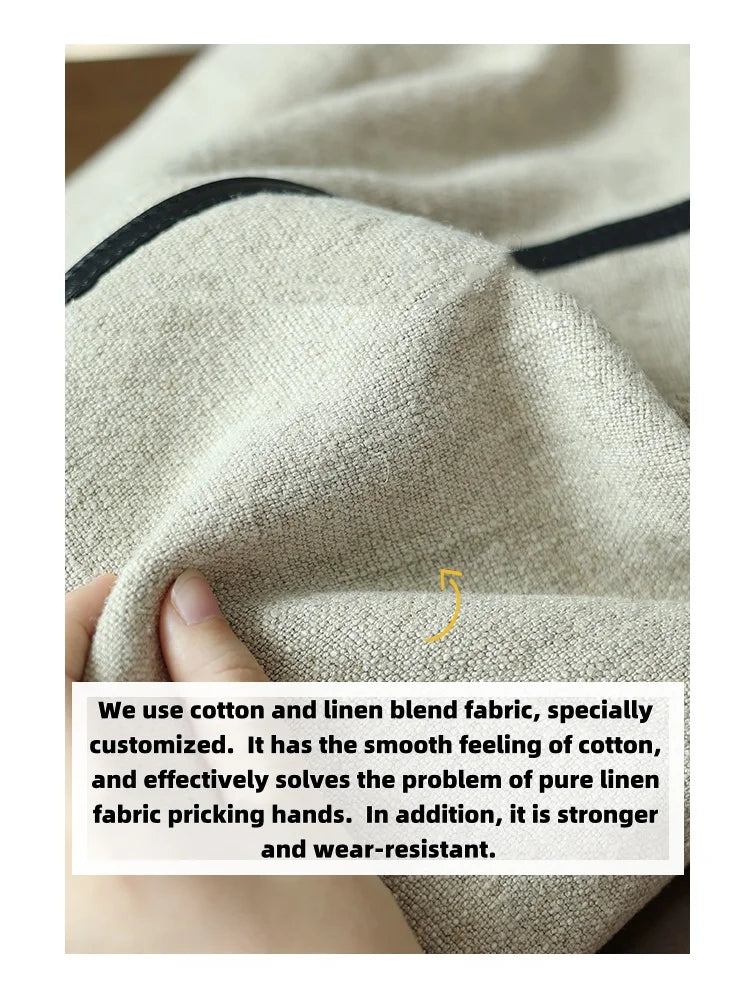2024 Autumn Cotton And Linen Blend Material Tote Soft And Portable Shoulder Bags Women Casual Practical Bag