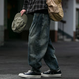 Men's Loose Fit Denim Cargo Jeans