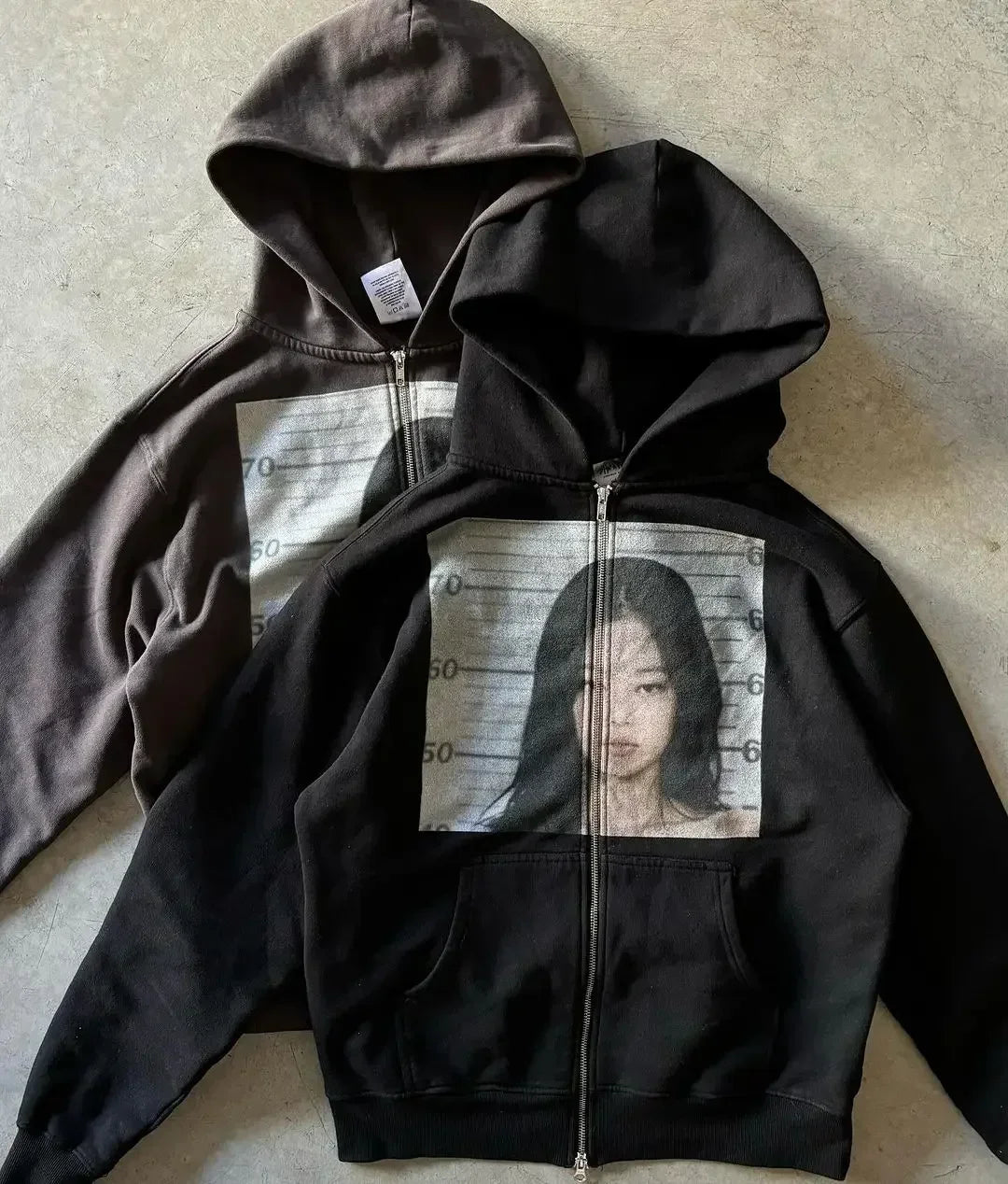 Men's Dollar Print Zip-Up Hoodie
