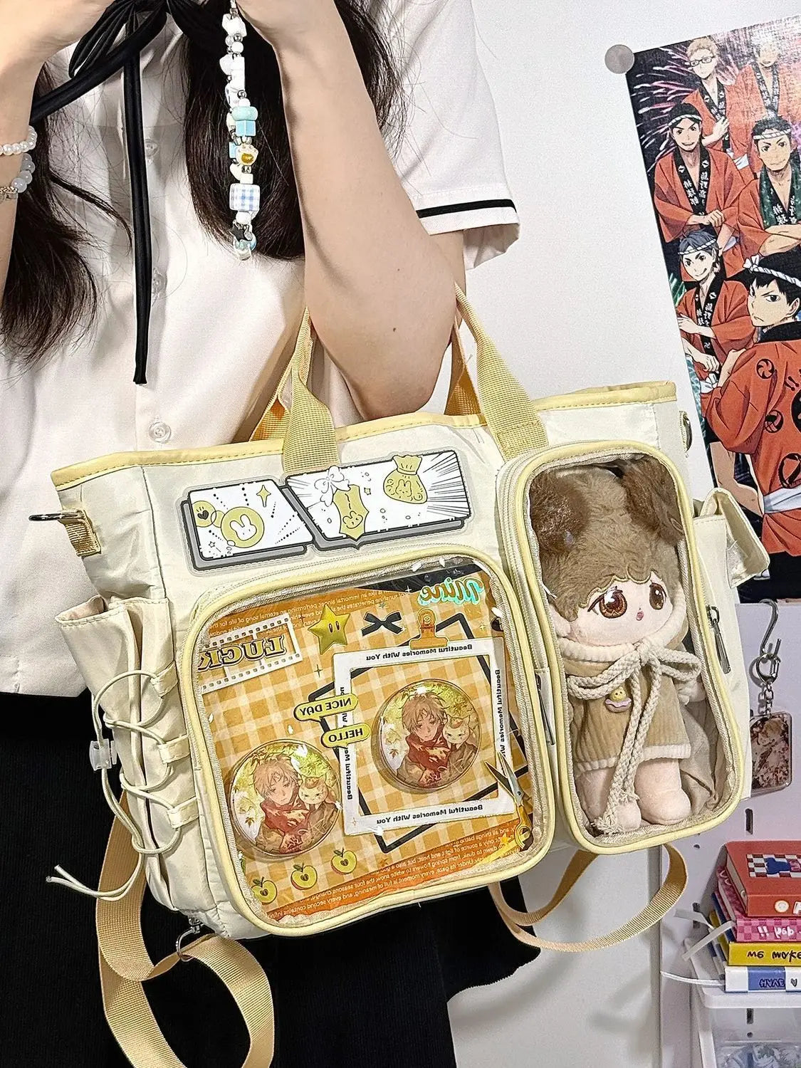 Women's Y2K Nylon Shoulder Bag