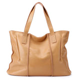 Women's Large Capacity Cowhide Handbag Female Retro Fashion Luxury Bags Ladies Real Natural Cow Leather Shoulder Bag for Lady