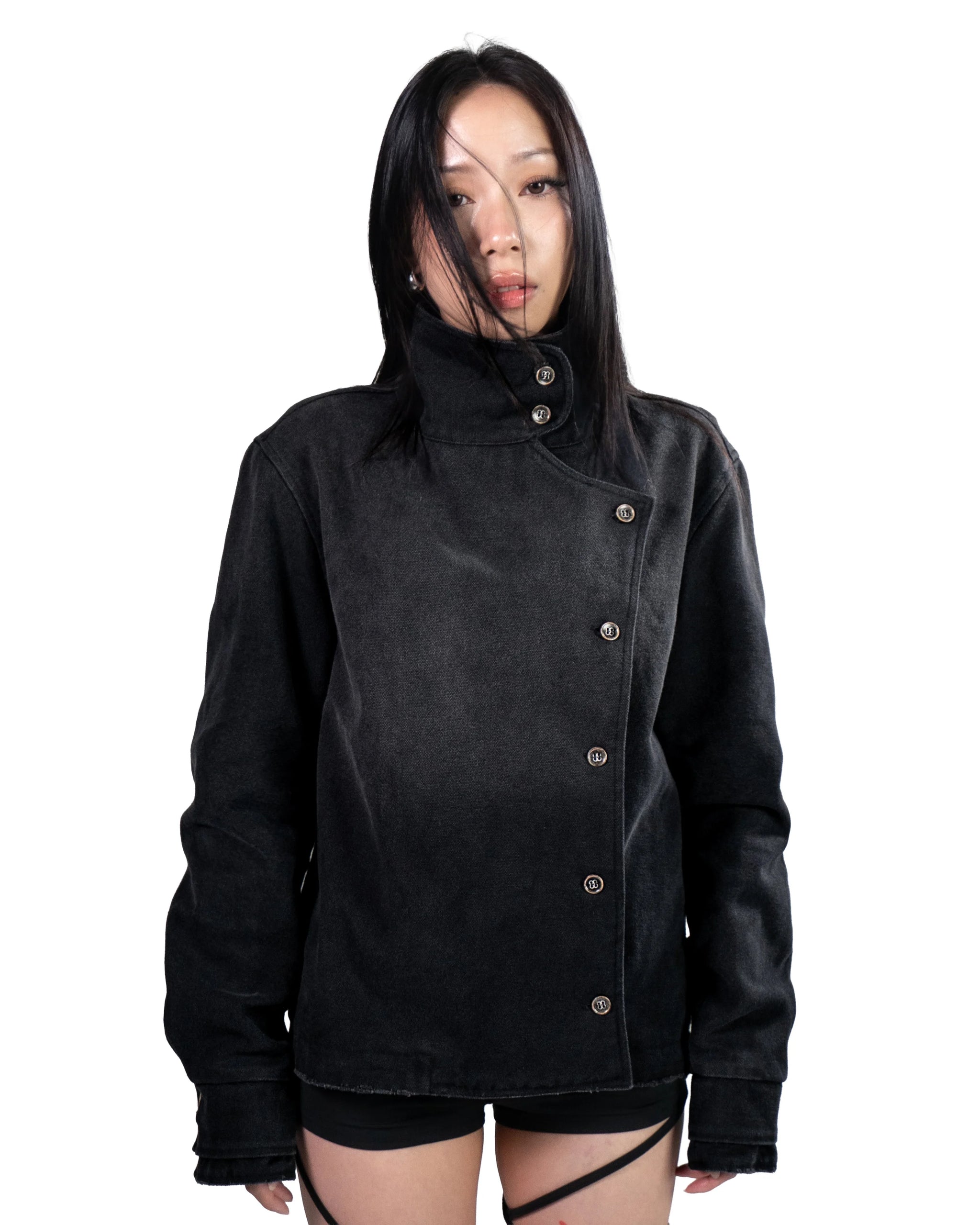 Y2K Gradient Fencing Jacket – Unisex Streetwear