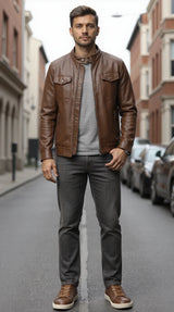 Men's casual shoes 2025 brand fashion comfortable leather shoes men